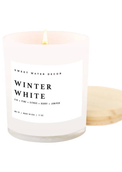 Winter White Soy Candle Home & Lifestyle Sweet Water Decor