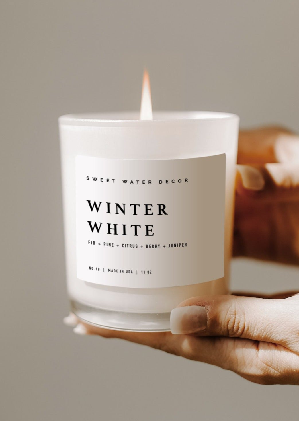 Winter White Soy Candle Home & Lifestyle Sweet Water Decor