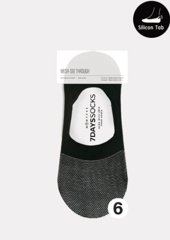 Women's Mesh See Through Socks Accessories Black