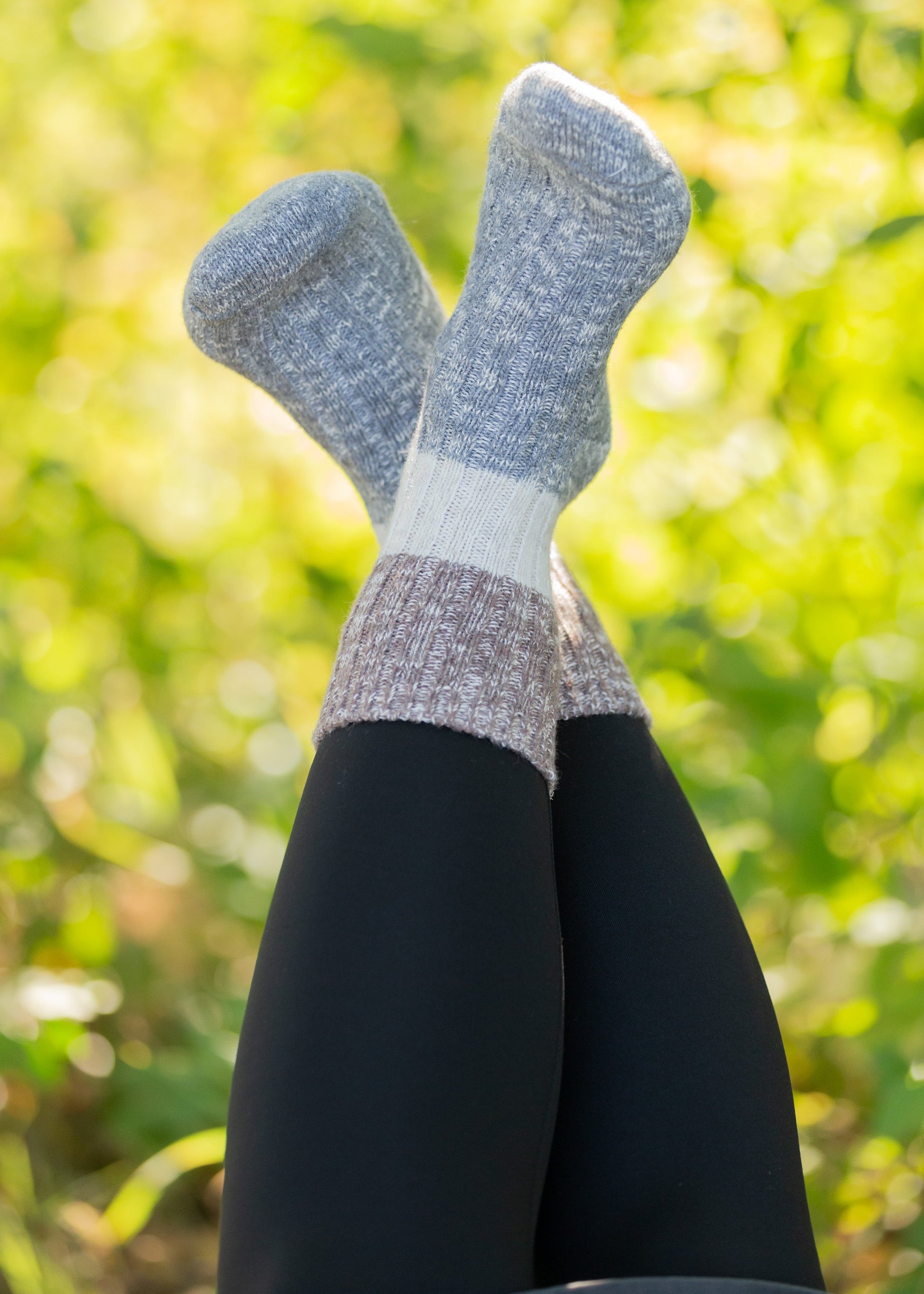 Women's Slub Socks Accessories Gray