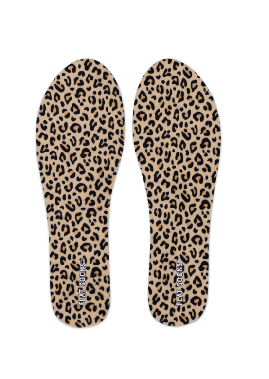 Women's Terry Flat Socks Accessories Flat Socks Brown Leopard
