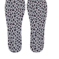 Women's Terry Flat Socks Accessories Flat Socks Gray Leopard