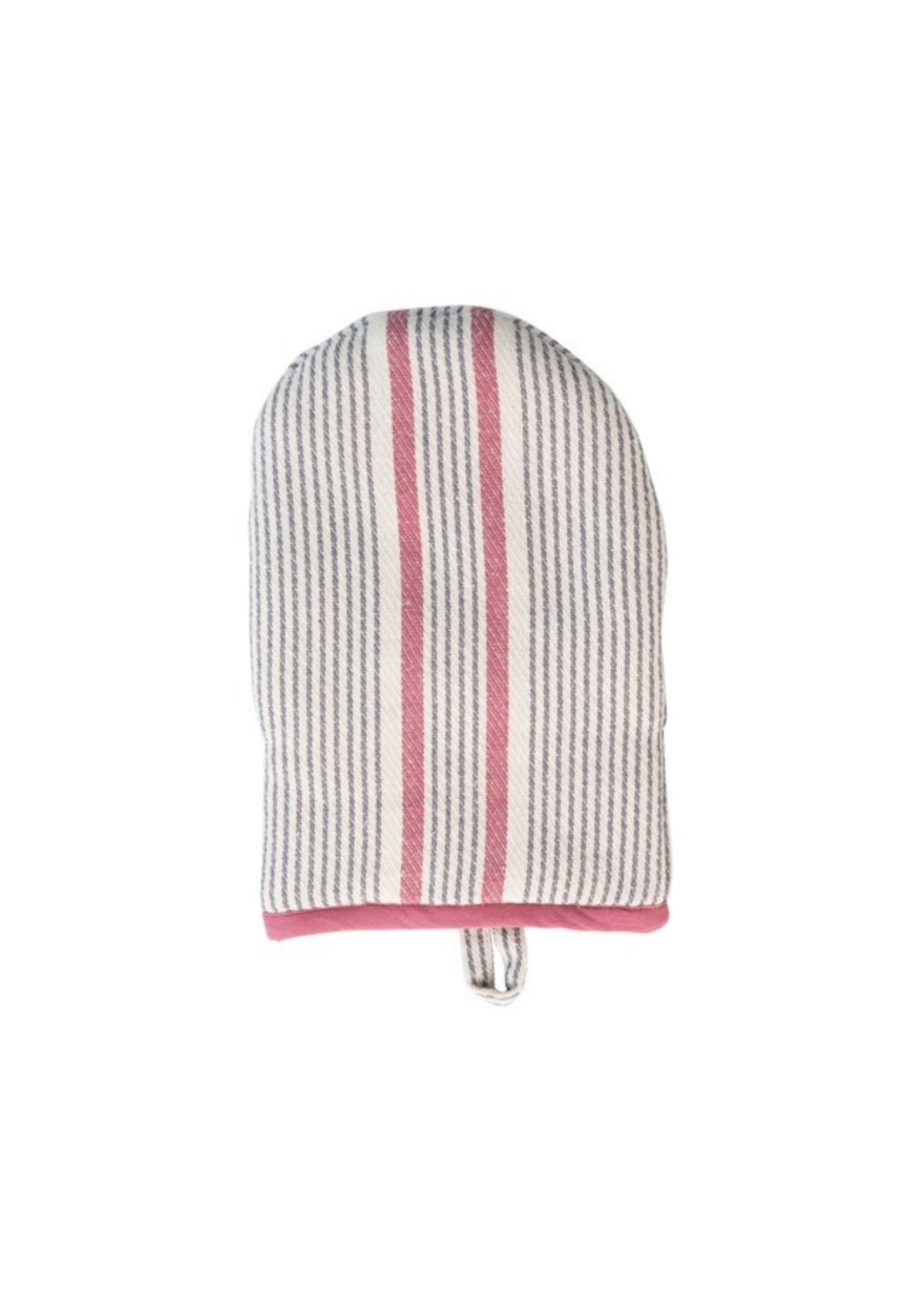 Woven Cotton Striped Hot Mitt Home & Lifestyle Creative Co-op Red