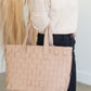 Woven Faux Leather Tote Bag Accessories Like Dreams