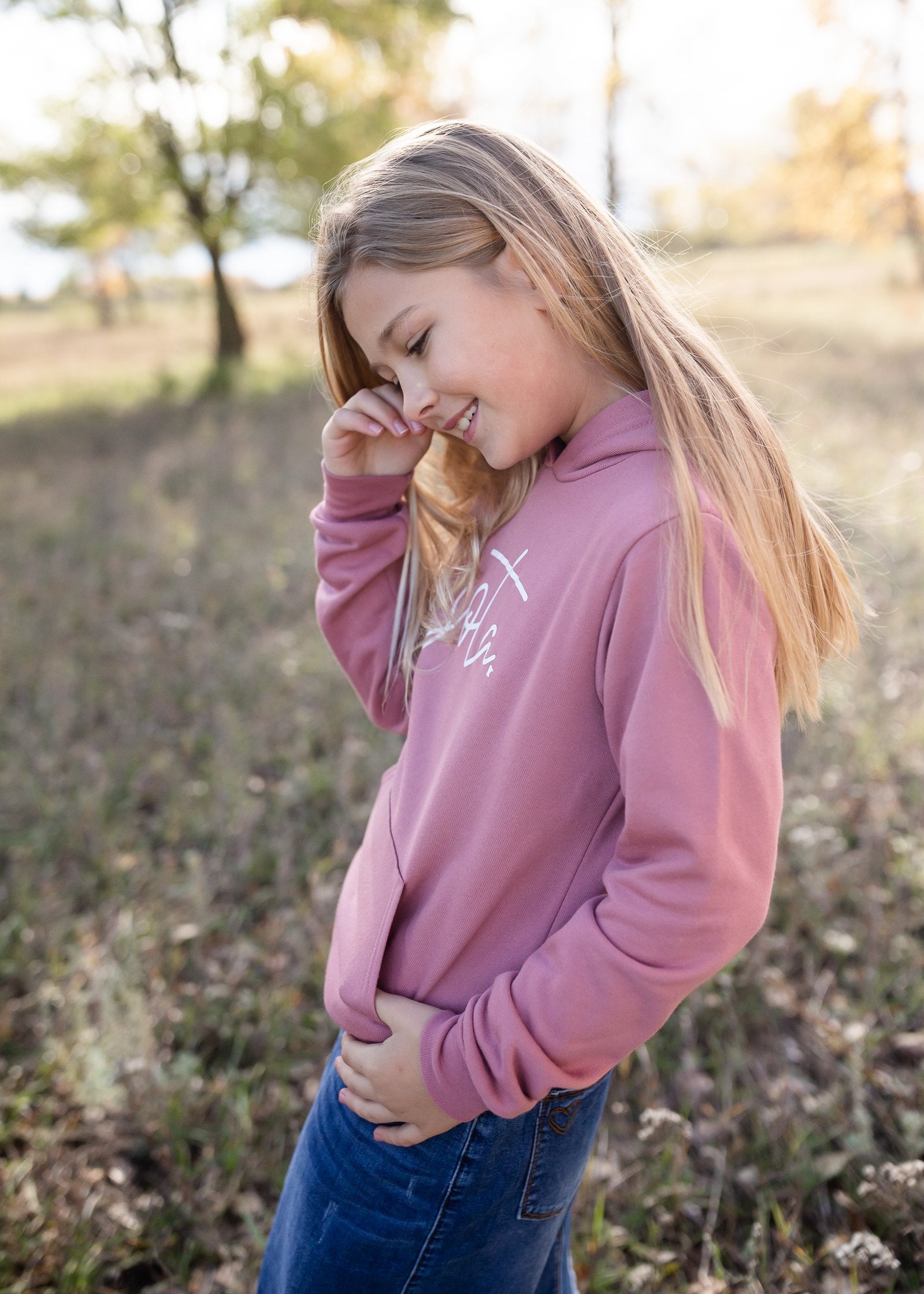 Youth Mauve Sota Hoodie Girls Northern Print Co.